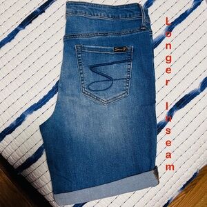 Seven7 Jean Shorts with Long Inseam Size 10